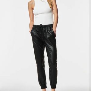 ZARA FAUX LEATHER JOGGERS